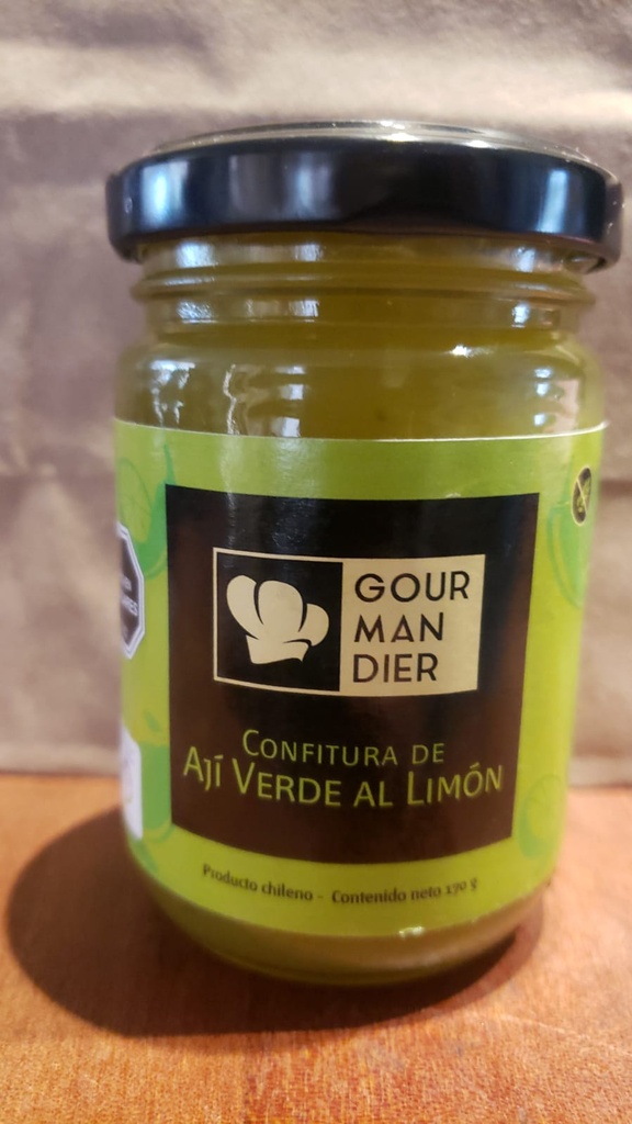 Confitura de Aji verde al Limón 156ml