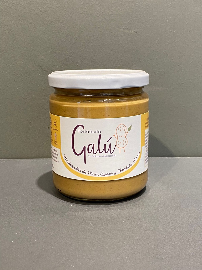 Mantequilla de Mani Galu Chocolate Blanco 450gr