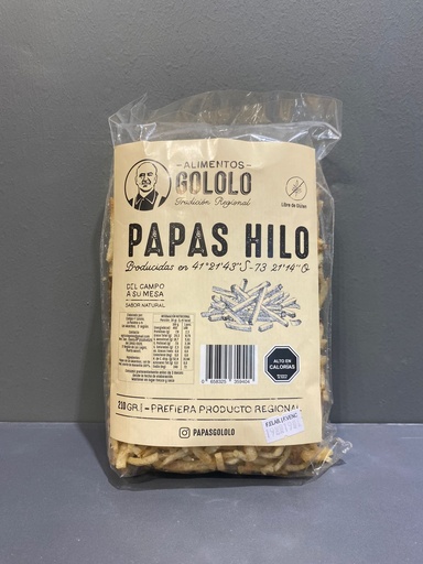 Papas Fritas Hilo Regionales Gololo
