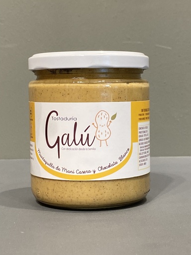 Mantequilla de Mani Chocolate Blanco Galu 260grs