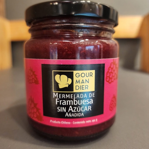 Mermelada Frambuesa sin Azucar Gourmandier  